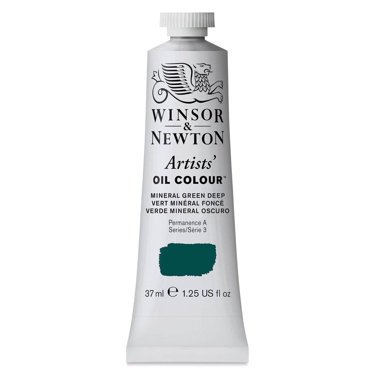 Winsor & Newton Artists' Oil Color - Mineral Green Deep, 37 ml tube
